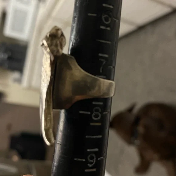 Sterling silver sand casted bear claw ring - Picture 5 of 14